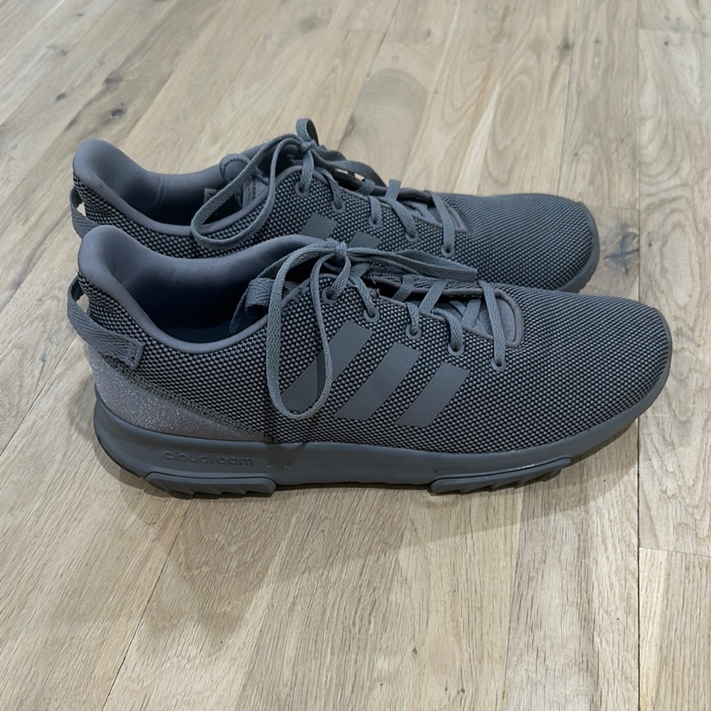 Adidas Men's Charcoal Cloudfoam Sneakers